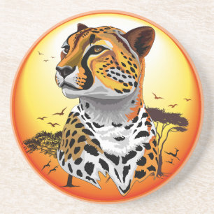 Porta-copos Cheetah African Feline Wild Animal