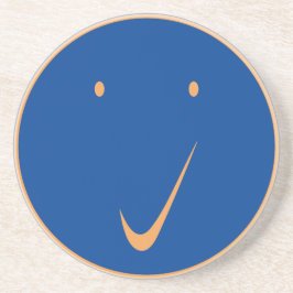 Porta-copos Cheque cara - Tique/Laranja.