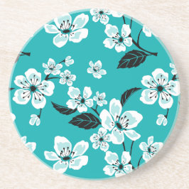PORTA-COPOS CHERRY BLOSSOM - SAKURA (TEAL)