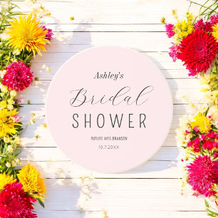 Porta-copos Chic Rosa Preto para Chá de Noiva