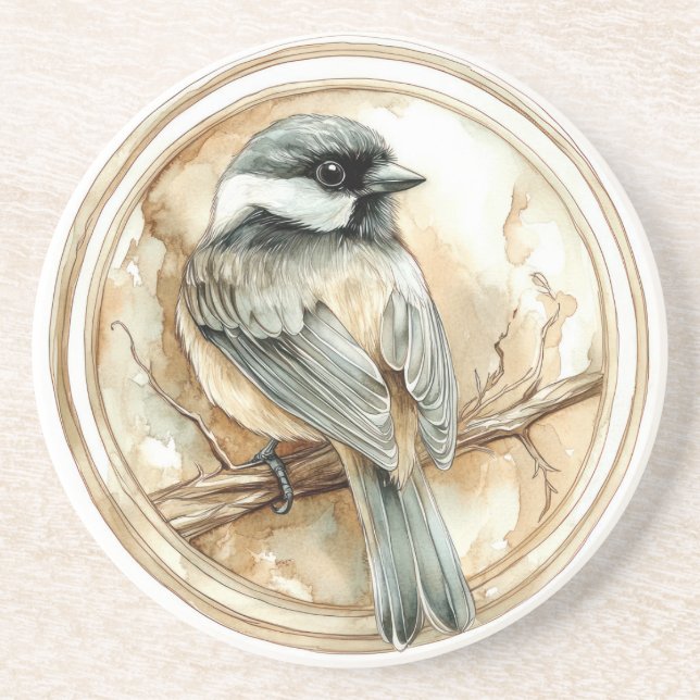 Porta-copos Chickadee Wild Tame e Coleção de Eternos (Frente)