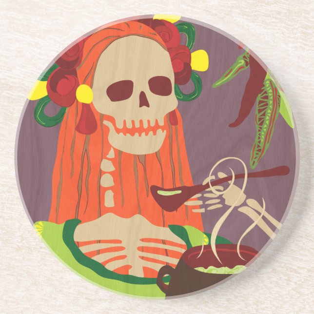 Porta-copos chile colorado (Frente)