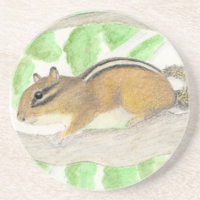 Porta-copos Chipmunk na Árvore da Maçã (Frente)