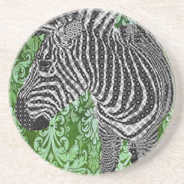 Porta copos chique da zebra II de Boho (Frente)