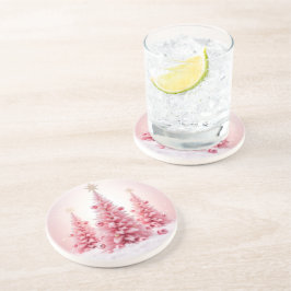 Porta-copos Christmas Pink Coasters