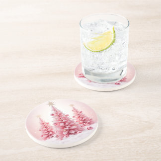 Porta-copos Christmas Pink Coasters