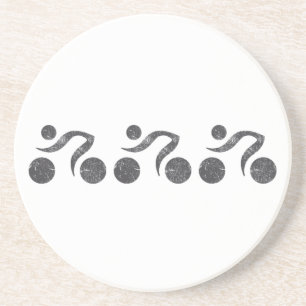 Porta-copos Ciclistas em Cinzas