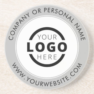 Porta-copos Cinza de logotipo de empresa com marca personaliza