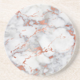 Porta-copos cinza e mármore rosa