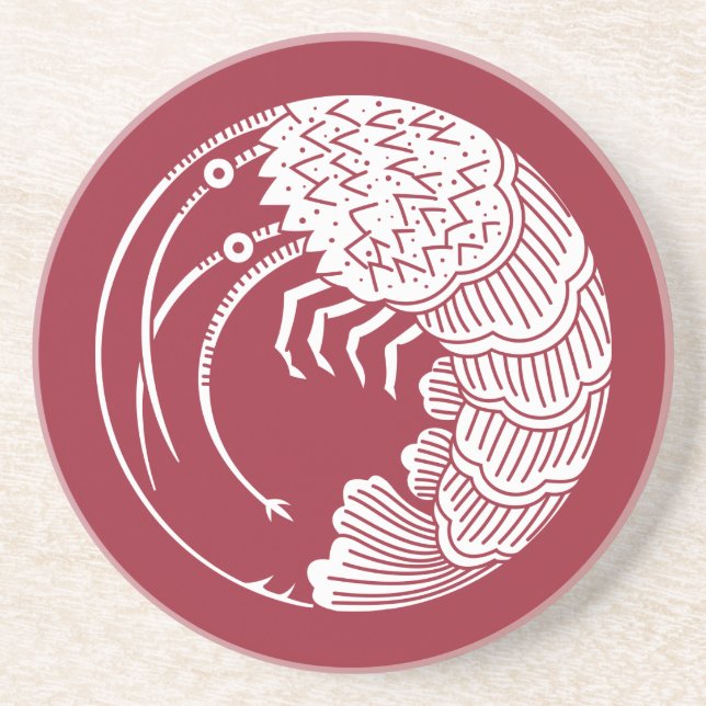 Porta-copos Círculo de lagosta do pinheiro (Frente)