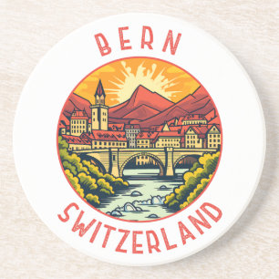 Porta-copos Círculo Retrovisso da Suiça do Bern