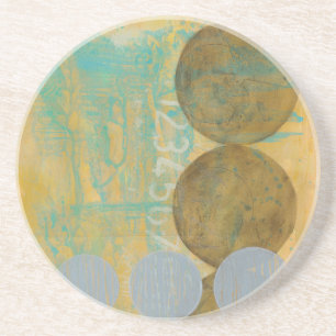 Porta-copos Círculos castanho escuro e Cinza com números