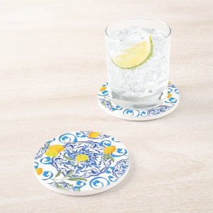 Porta-copos Citrinos de Verão,boho,bohemiano,floral mediterrân