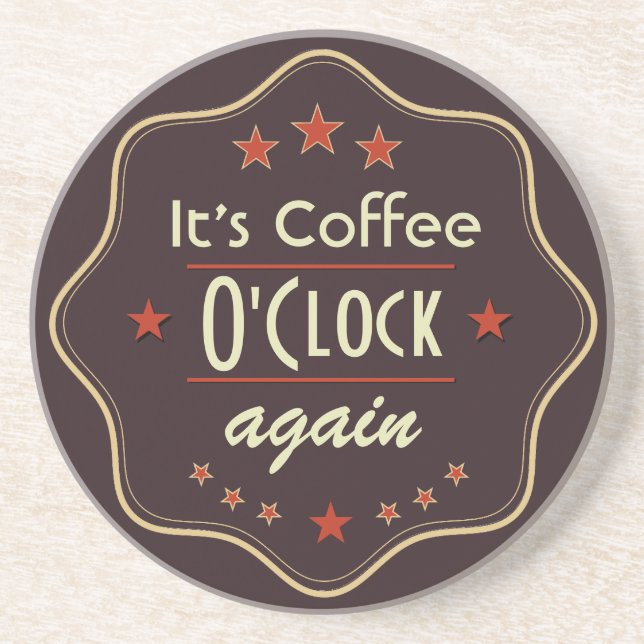 Porta-copos Classic Custom Text Retro Label (Frente)