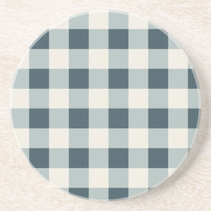 Porta-copos Clássico Blue Farmhouse Gingham Style