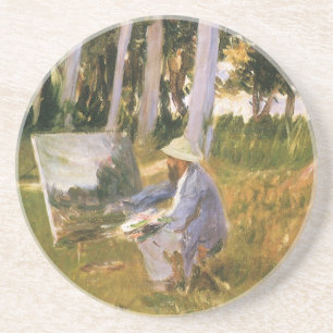 Porta-copos Claude Monet Pintando, Beira de um Bosque por Sarg
