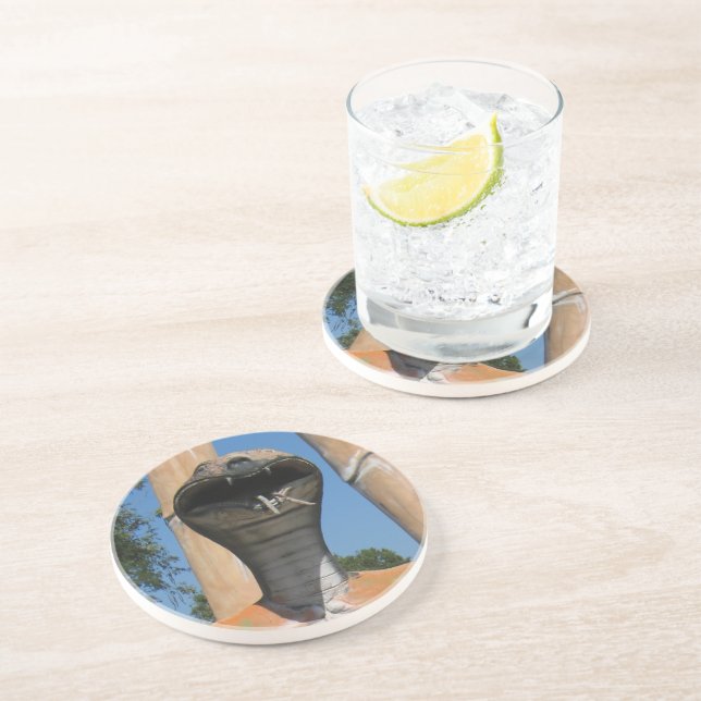 Porta-copos Cobra AKA Cobra Head ... Inferno budista (Lateral)