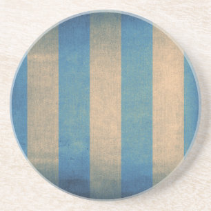 Porta-copos Cobrir de cadeiras de pavimento listrado azul-Vint
