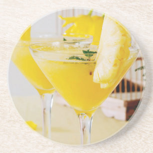 Porta-copos Cocktail de Fresca de abacaxi e gengibre