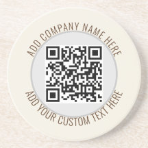 Código QR Minimalista Simples Cinza Redondo Orçame