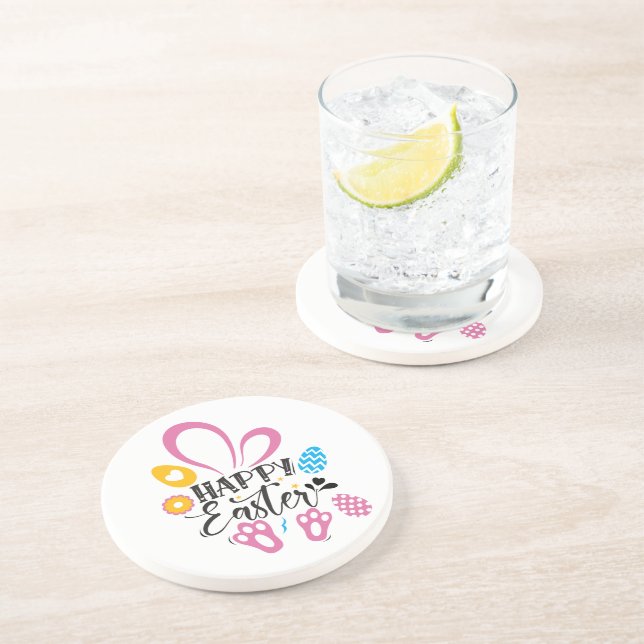 Porta-copos Coelhinho De felz pascoa Com Ovos De Páscoa (Lateral)