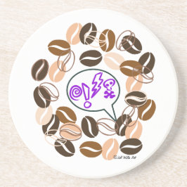 Porta-copos COFFEE & CUSSIN' por Jeff Willis Art