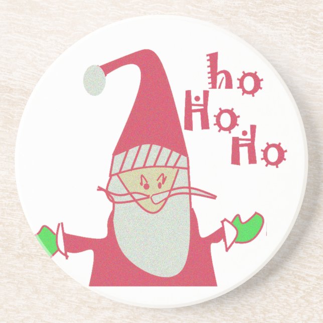 Porta-copos Coleção de Papais noeis de Mouse de Cartoon Bonito (Frente)