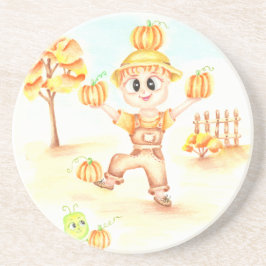 Porta-copos colheita de feliz, garotinho de gengibre