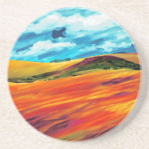 Porta-copos Colinas Vermelhas Amarelas