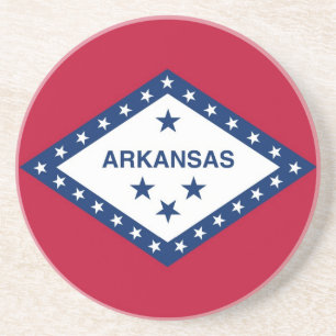 Porta copos com a bandeira do Arkansas, EUA