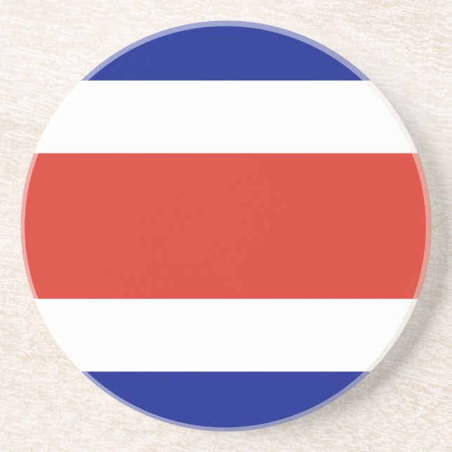 Porta copos com bandeira da Costa Rica (Frente)