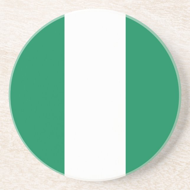 Porta copos com Bandeira da Nigéria (Frente)