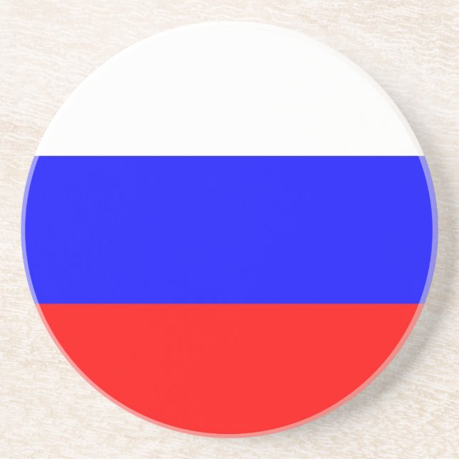 Porta copos com bandeira da Rússia (Frente)