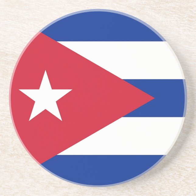 Porta copos com Bandeira de Cuba (Frente)