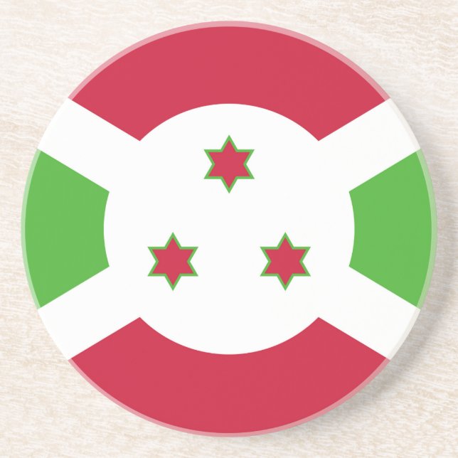 Porta copos com Bandeira do Burundi (Frente)