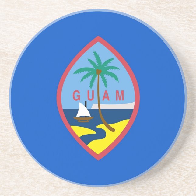 Porta copos com Bandeira do Guam, EUA (Frente)