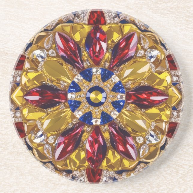 Porta copos com Design de cores da Colômbia (Frente)