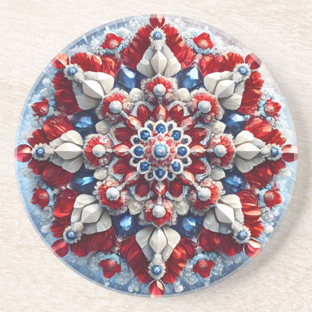 Porta copos com Design de cores da Noruega (Frente)