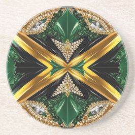 Porta copos com Design de cores jamaicanas