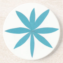 Porta copos com Design Turquoise Star