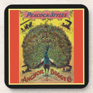 Porta copos com erros da empresa do pavão antigo