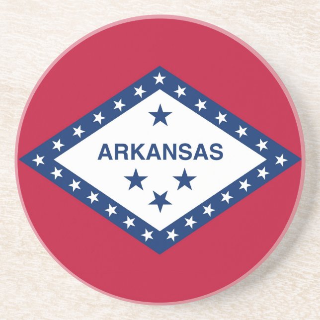 Porta copos com Flag do Arkansas, EUA (Frente)