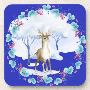 Porta copos com o Deer e uma coroa