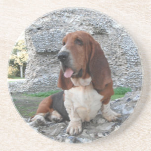 Porta copos Com Visita De Ruin Do Castelo De Hound