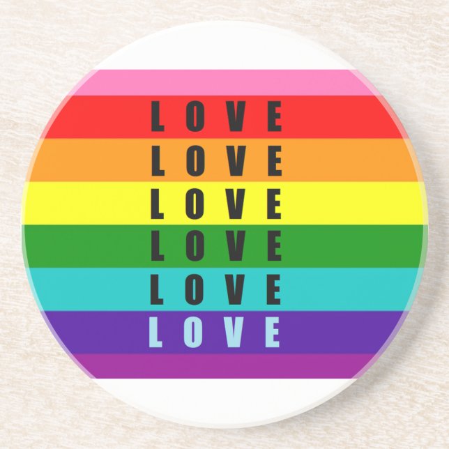 Porta-copos Comemorar amor, orgulho e autenticidade (Frente)