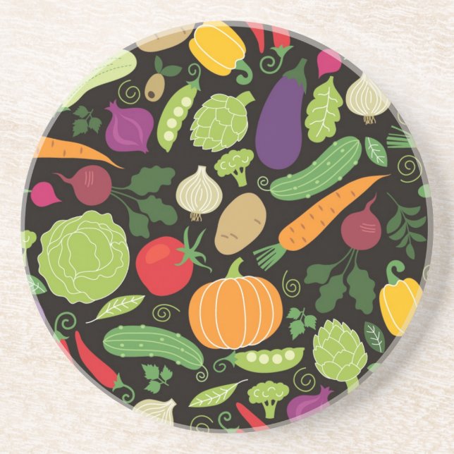 Porta-copos Comida em um fundo preto (Frente)