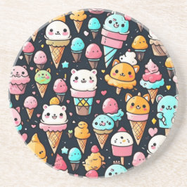 Porta-copos Cones de sorvete colorido, bonitos