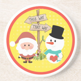 Porta-copos Congelado ou Papais noeis? Que caminho para o Nata