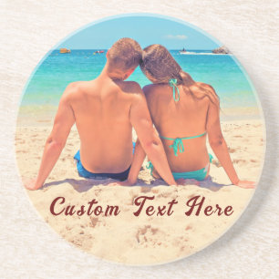 Porta-copos Conjunto de Ralo de Foto Personalizado com Texto R