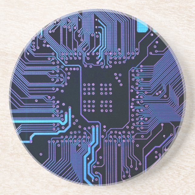 Porta-copos Conselho Nerd de saída PCB Blue Electronic Circuit (Frente)